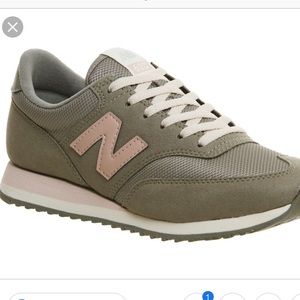 NEW BALANCE 620 OLIVE/PINK SNEAKERS 5.5